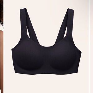 Black Full-Coverage Bra